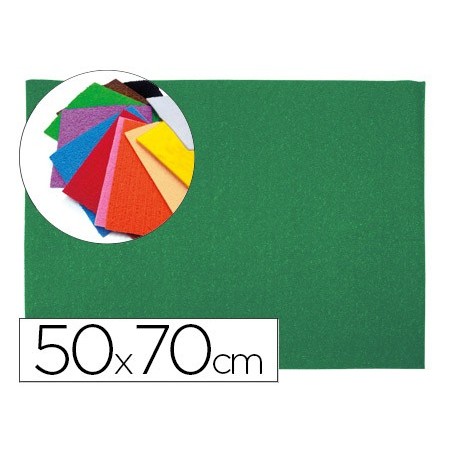 GOMA EVA LIDERPAPEL 50X70CM 60G/M2 ESPESOR 2MM TEXTURA TOALLA VERDE