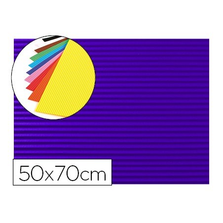 GOMA EVA ONDULADA LIDERPAPEL 50X70CM 2,2MM DE ESPESOR AZUL OSCURO