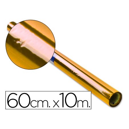 PAPEL CELOFAN LIDERPAPEL ROLLO AMARILLO -0,60 X 10 MT