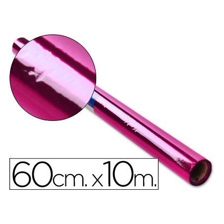 PAPEL CELOFAN LIDERPAPEL ROLLO ROSA -0,60 X 10 MT