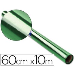 PAPEL CELOFAN LIDERPAPEL ROLLO VERDE -0,60 X 10 MT