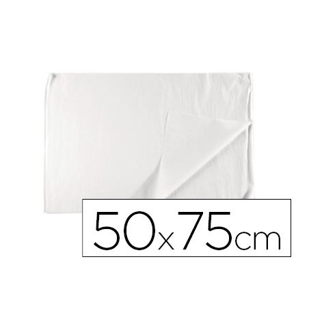 PAPEL SEDA LIDERPAPEL BLANCO 17G/M2 ROLLO DE 24 HOJAS 50X75CM