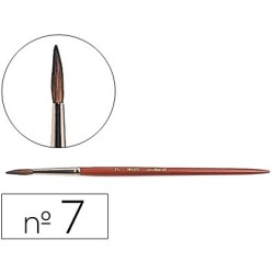 PINCELES ACUARELA LIDERPAPEL N  7 -VIROLA CROMADA PELO ENGOMADO