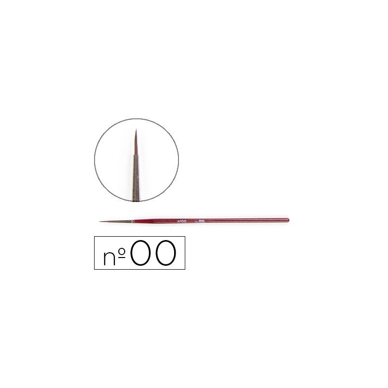 PINCELES ACUARELA LIDERPAPEL N 00 -VIROLA CROMADA PELO ENGOMADO