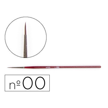 PINCELES ACUARELA LIDERPAPEL N 00 -VIROLA CROMADA PELO ENGOMADO