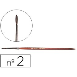 PINCELES ACUARELA LIDERPAPEL N 2 -VIROLA CROMADA PELO ENGOMADO