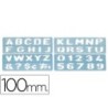 PLANTILLA LIDERPAPEL ROTULACION 1800 LETRAS Y NUMEROS 100 MM