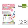 ROTULADOR LIDERPAPEL DUO CAJA 12 COLORES