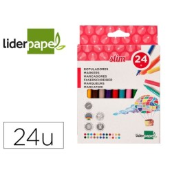 ROTULADOR LIDERPAPEL CAJA 24 COLORES
