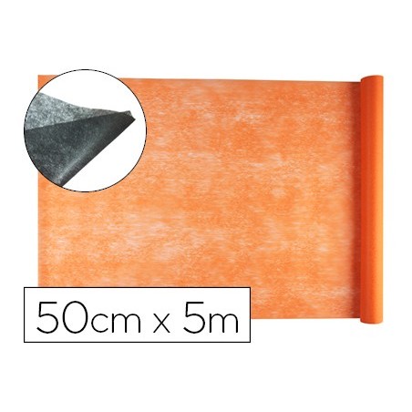 TEJIDO SIN TEJER LIDERPAPEL TERILENO 25 G/M2 ROLLO DE 5 MT NARANJA