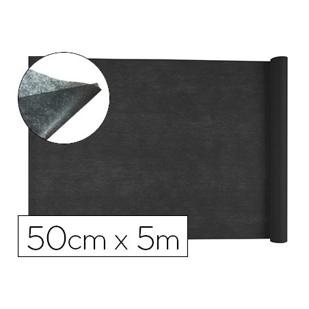TEJIDO SIN TEJER LIDERPAPEL TERILENO 25 G/M2 ROLLO DE 5 MT NEGRO
