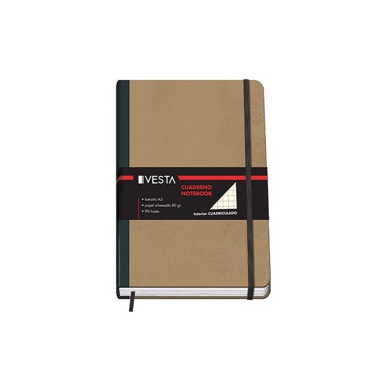 Cuaderno Dohe Vesta Nature - Cosido - A5 - 5x5 - 192 hojas - 80 g Cuaderno Dohe Vesta Nature - Cosido - A5 - 5x5 - 192 hojas - 80 g
