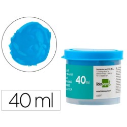 TEMPERA LIDERPAPEL ESCOLAR 40 ML AZUL