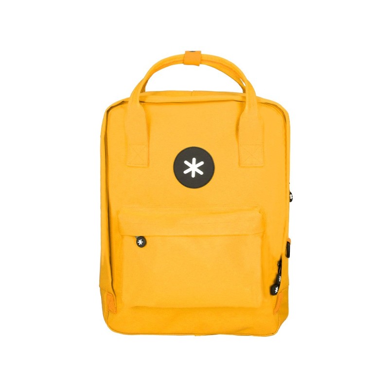 CARTERA ANTARTIK MOCHILA 2 ASAS Y BOLSILLOS EXTERIORES MOSTAZA 300X115X390 MM