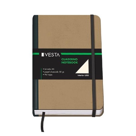 Cuaderno Dohe Vesta Nature - Cosido - A6 - Liso - 192 hojas - 80 g
