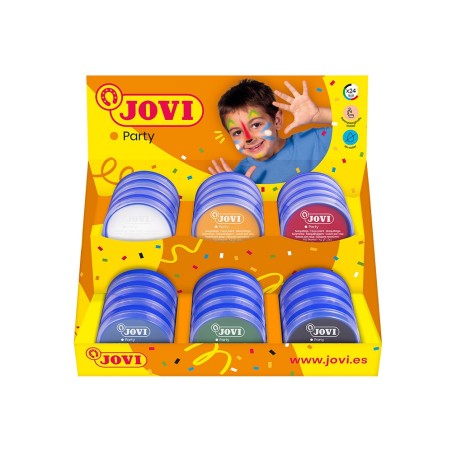 CREMA MAQUILLAJE JOVI FACE PAINT 8 ML EXPOSITOR DE 24 UNIDADES 6 COLORES SURTIDOS