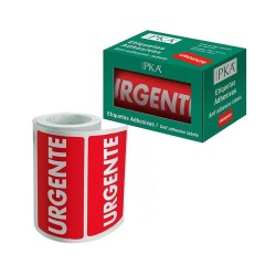 Etiquetas para envíos Dohe - Texto: Urgente - 50 x 100 mm - Rollo 200 etiquetas