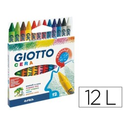 LAPICES CERA GIOTTO CAJA DE 12 COLORES