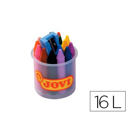 LAPICES CERA JOVICOLOR BOTE DE 16 COLORES