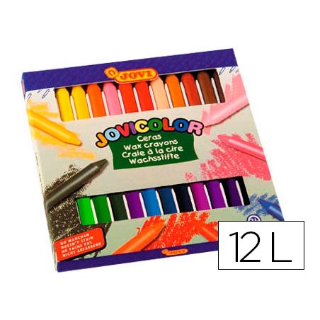 LAPICES CERA JOVICOLOR CAJA DE 12 COLORES