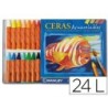 LAPICES DE CERA MASAT ACUARELABLE CAJA DE 24 UNIDADES COLORES SURTIDOS