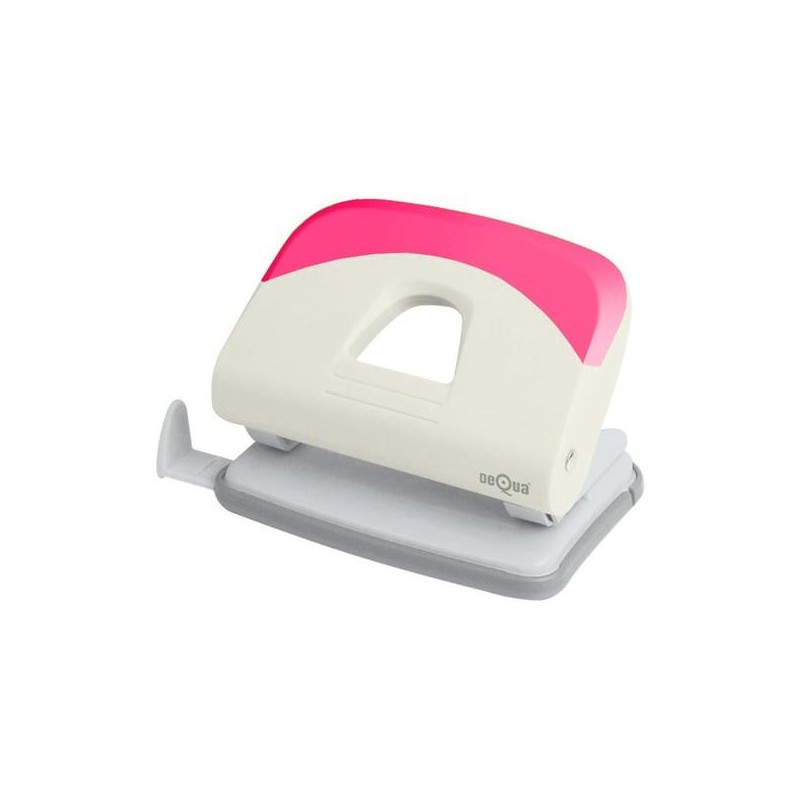 Taladro Dequa - 20 hojas - Punzones 2 x 6 mm - Color rosa