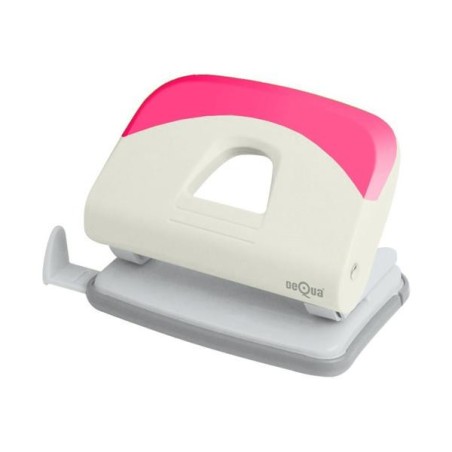 Taladro Dequa - 20 hojas - Punzones 2 x 6 mm - Color rosa