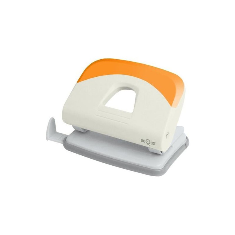 Taladro Dequa - 20 hojas - Punzones 2 x 6 mm - Color naranja