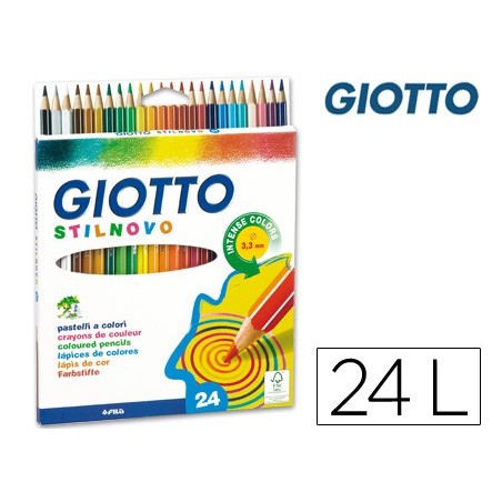 LAPICES DE COLORES GIOTTO STILNOVO 24 COLORES UNIDAD