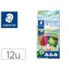 LAPICES DE COLORES STAEDTLER NORIS COLOUR SLIM TRIANGULAR CAJA DE 12 COLORES SURTIDOS