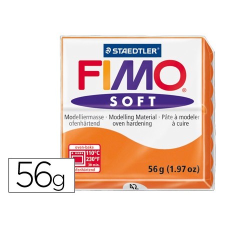 PASTA STAEDTLER FIMO SOFT 57 GR COLOR NARANJA