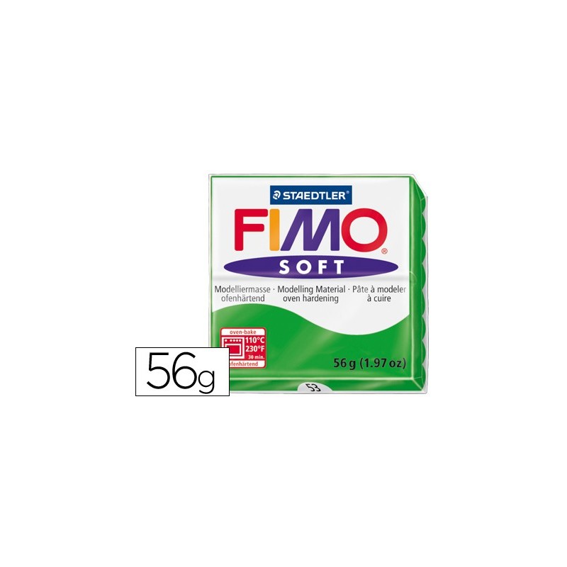 PASTA STAEDTLER FIMO SOFT 57 GR COLOR VERDE TROPICAL
