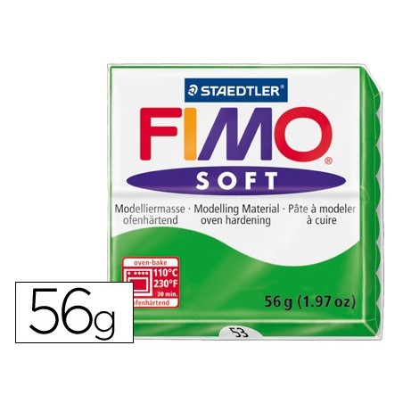 PASTA STAEDTLER FIMO SOFT 57 GR COLOR VERDE TROPICAL