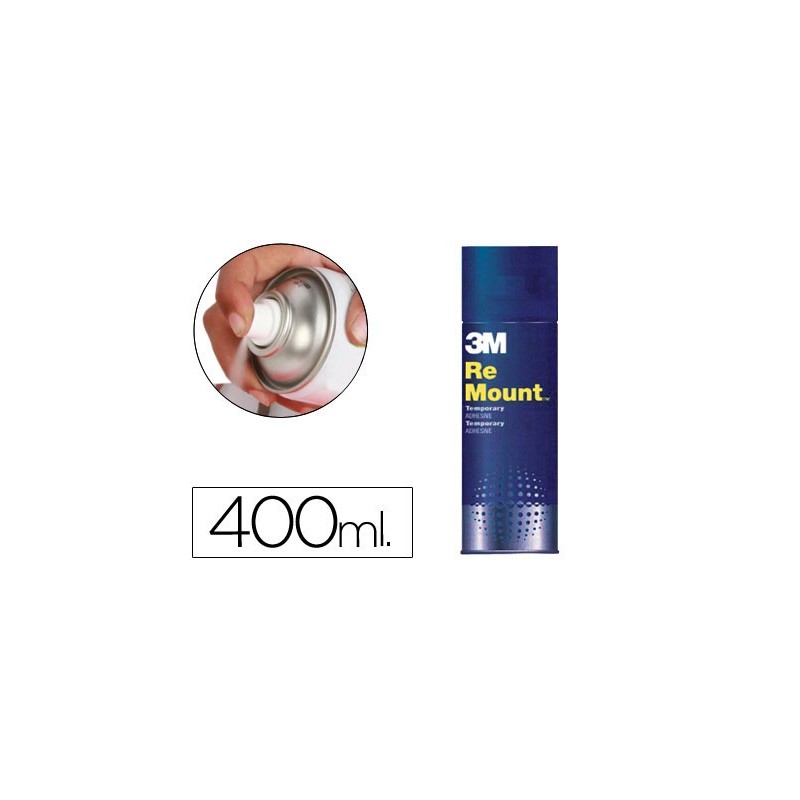 PEGAMENTO SCOTCH SPRAY REMOUNT 400 ML ADHESIVO REPOSICIONABLE INDEFINIDAMENTE