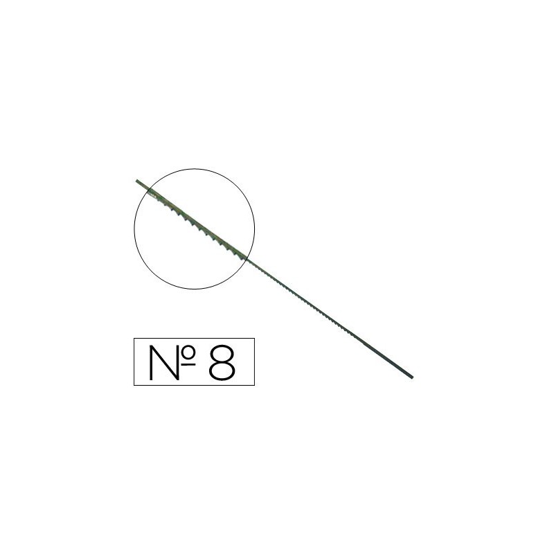 PELOS DE SEGUETA MADERA N 8 CAJA DE 144 UNIDADES