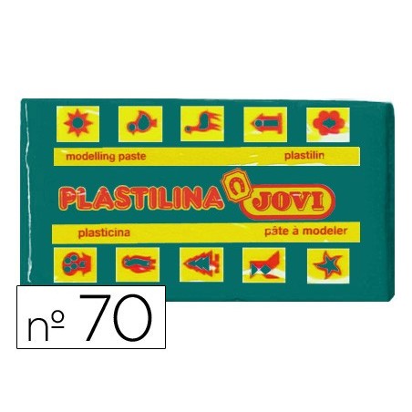 PLASTILINA JOVI 70 VERDE OSCURO -UNIDAD -TAMAÑO PEQUEÑO