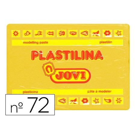 PLASTILINA JOVI 72 AMARILLO OSCURO -UNIDAD -TAMAÑO GRANDE