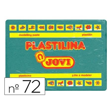 PLASTILINA JOVI 72 VERDE OSCURO -UNIDAD -TAMAÑO GRANDE