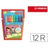 ROTULADOR STABILO POWER CAJA DE 12 UNIDADES COLORES SURTIDOS
