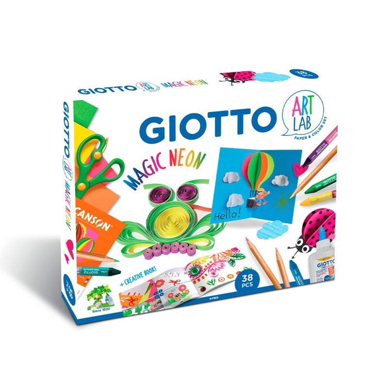 SET CREATIVO GIOTTO ART LAB MAGIC NEON