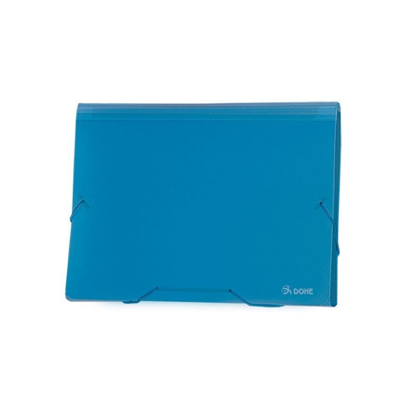 Clasificador acordeón Dohe - 13 departamentos - A4 apaisado - Color azul Clasificador acordeón Dohe - 13 departamentos - A4 apaisado - Color azul