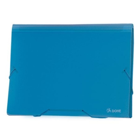 Clasificador acordeón Dohe - 13 departamentos - A4 apaisado - Color azul