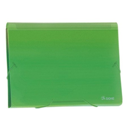 Clasificador acordeón Dohe - 13 departamentos - A4 apaisado - Color verde