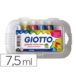 TEMPERA GIOTTO 7,5 ML 5 COLORES SURTIDOS