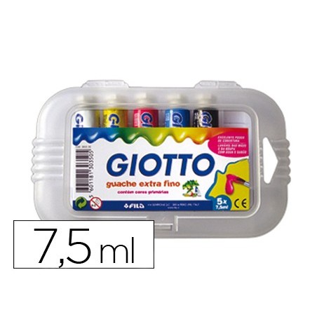 TEMPERA GIOTTO 7,5 ML 5 COLORES SURTIDOS