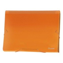 Clasificador acordeón Dohe - 13 departamentos - A4 apaisado - Color naranja