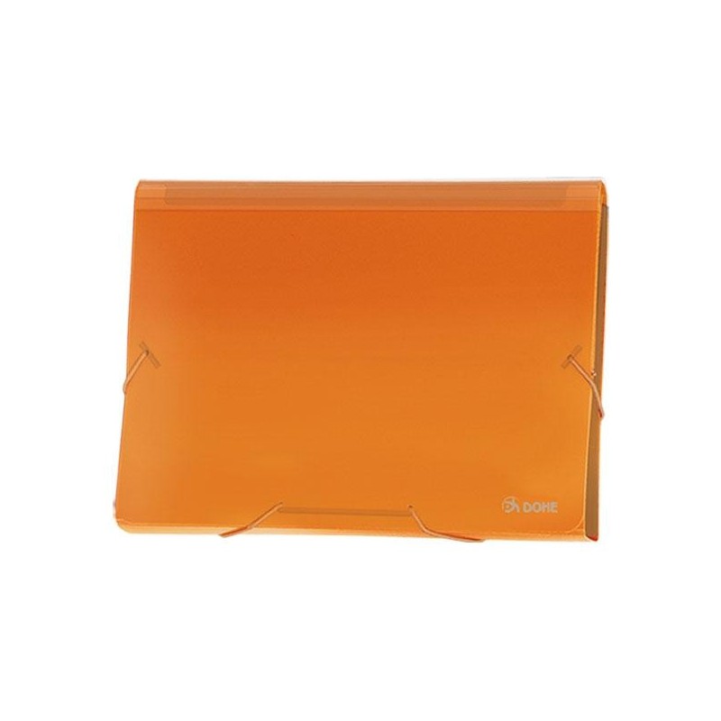 Clasificador acordeón Dohe - 13 departamentos - A4 apaisado - Color naranja