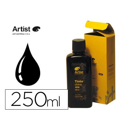 TINTA CHINA ARTIST NEGRA FRASCO 250 ML