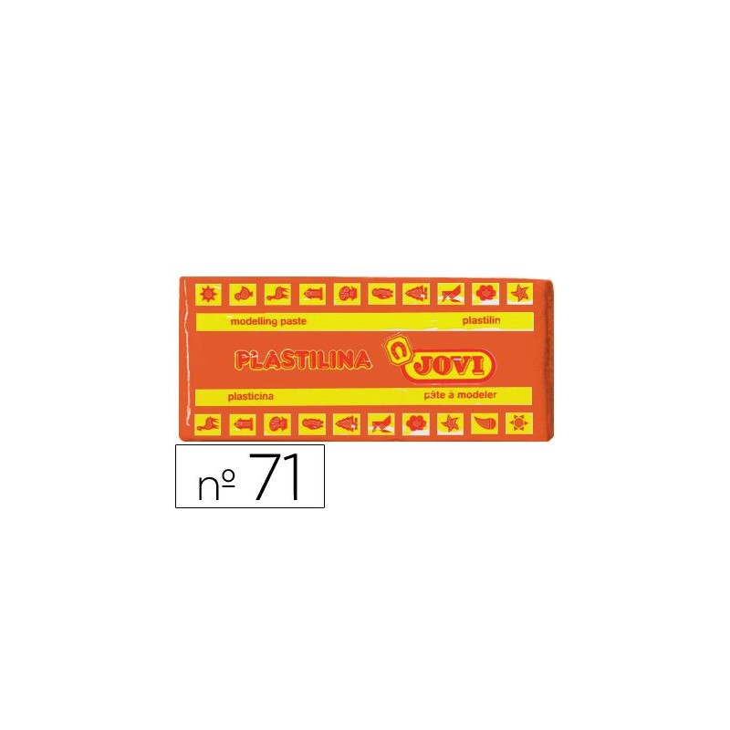 PLASTILINA JOVI 71 NARANJA -UNIDAD -TAMAÑO MEDIANO