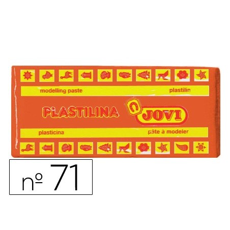 PLASTILINA JOVI 71 NARANJA -UNIDAD -TAMAÑO MEDIANO